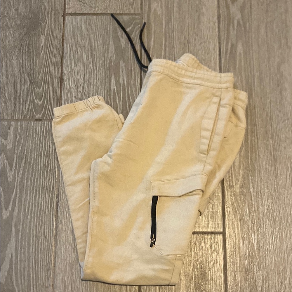 Men's Cream Joggers